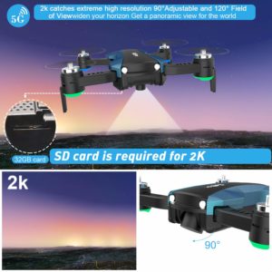 HUKKKYVIT Foldable GPS Drone Camera