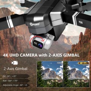 Contixo F35 4K UHD Camera With 2-AXIS Gimbal