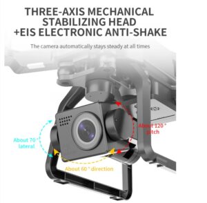 SJRC F7 4K PRO 3-axis gimbal and EIS