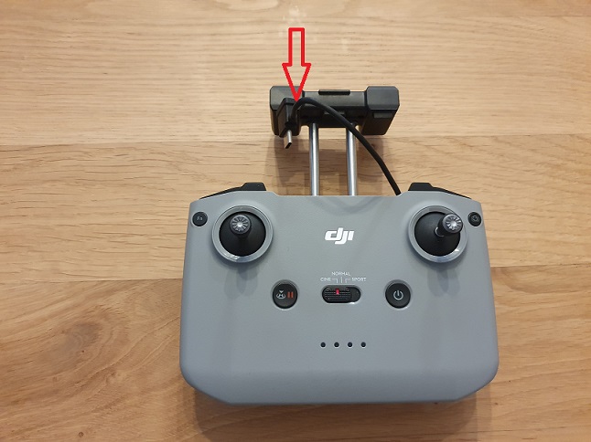 DJI Drone - Connect Using Cable