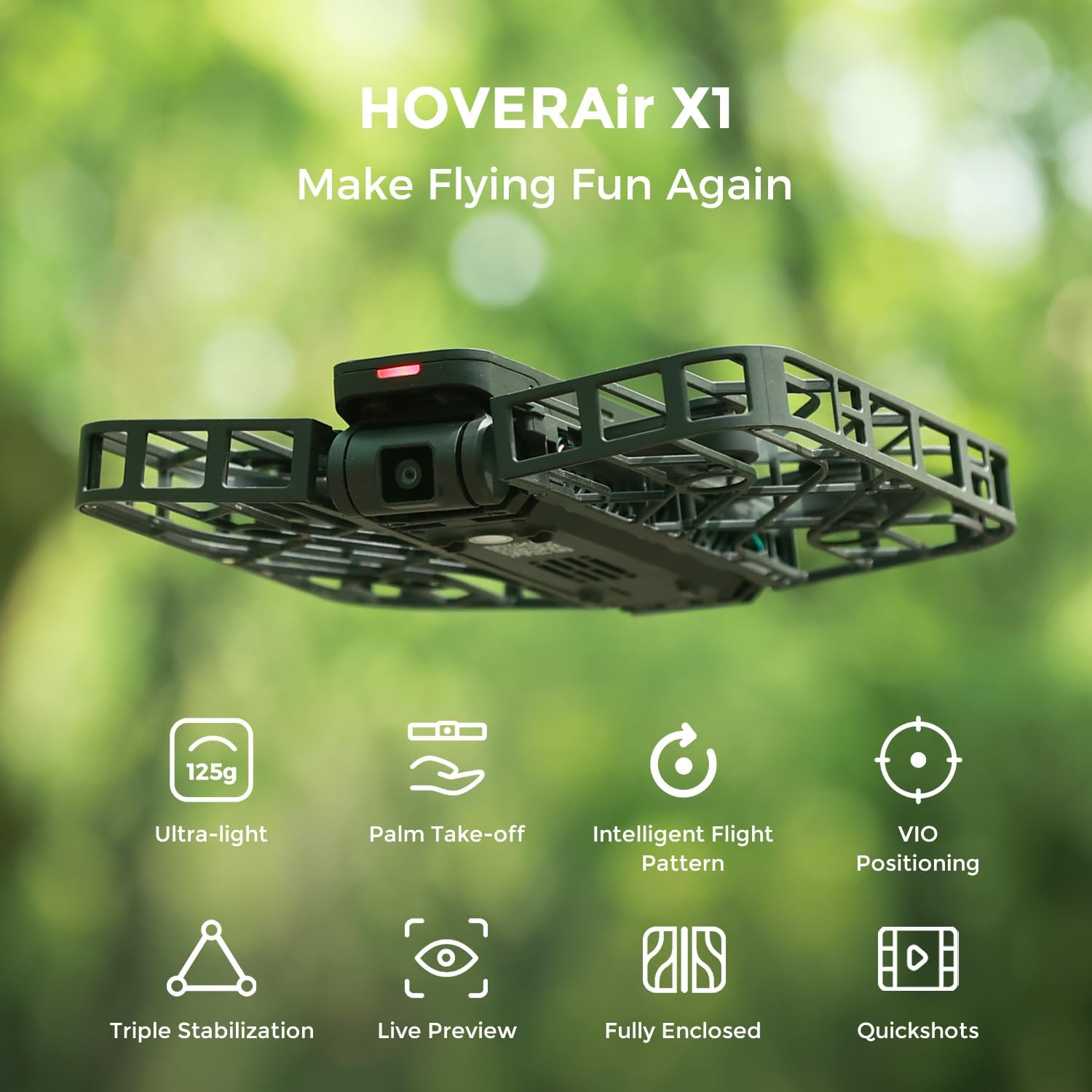 HOVERAir X1 - self-flying camera