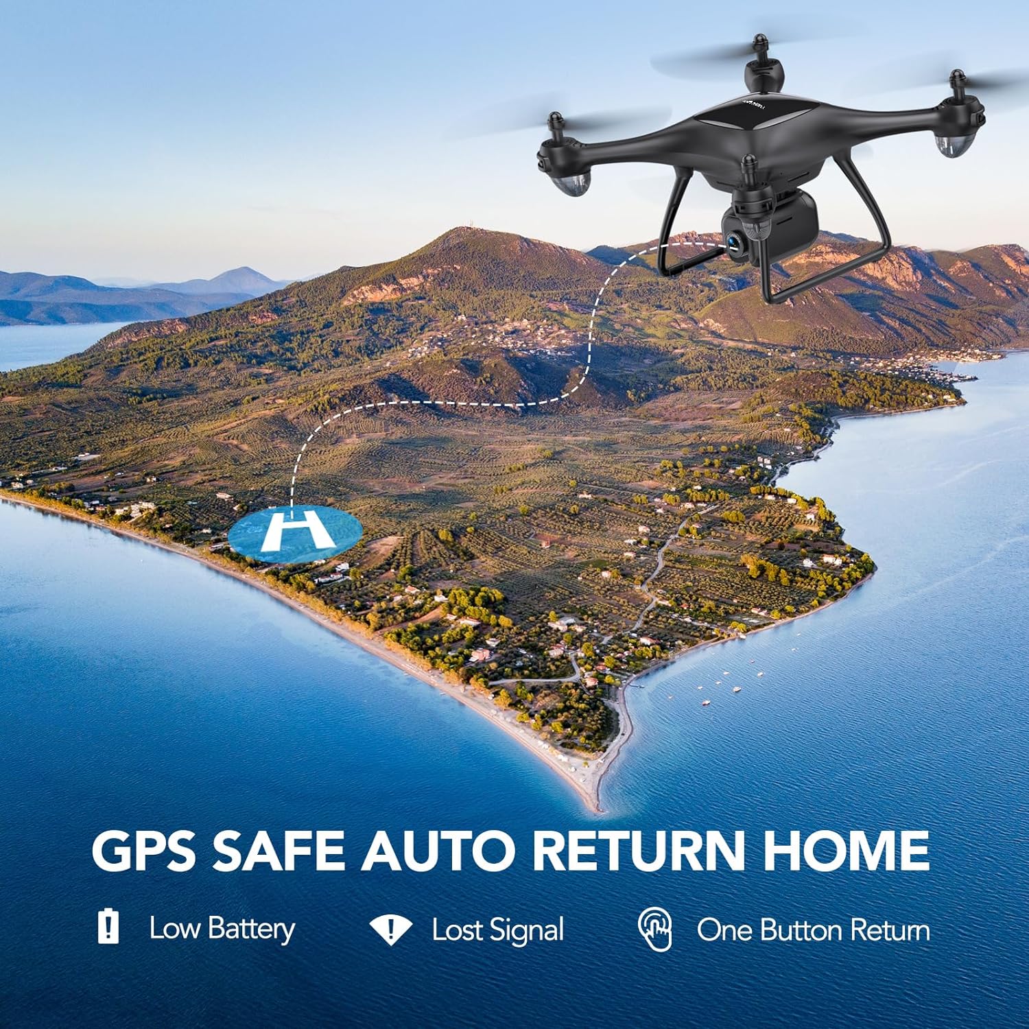 TOMZON P5G GPS Drone With Auto Return